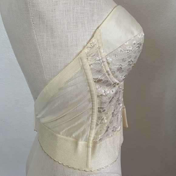 Dominique Ivory Bustier Strapless Backless Longline Bra - Picture 2 of 10